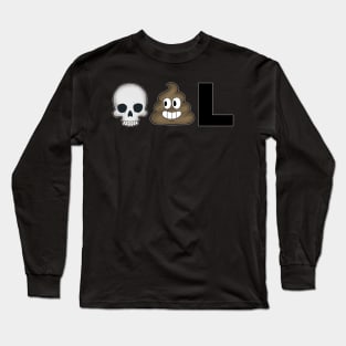 Deadpool emoji Long Sleeve T-Shirt